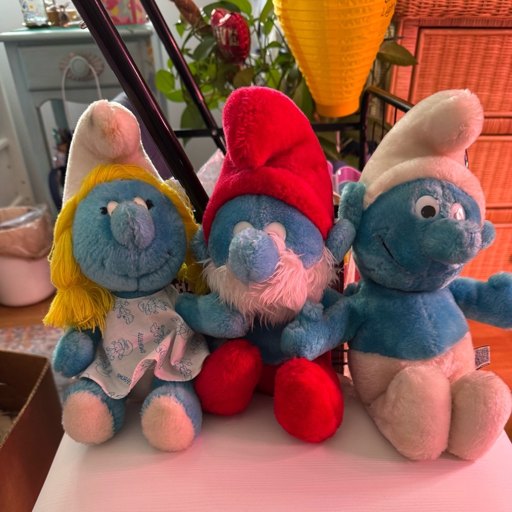 Smurf Plush Toy Trio - Blue Plush Characters (Brand: )